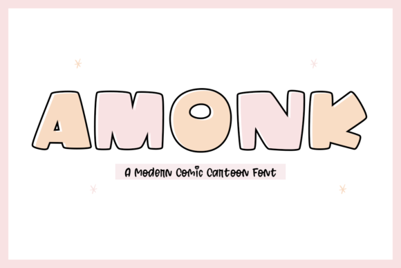 Amonk: A Playful, Modern Display Font for Real Branding Work