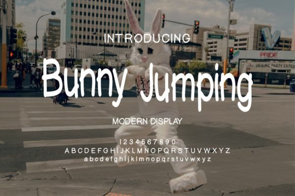 Bunny Jumping: A Friendly Display Font for Digital Brands