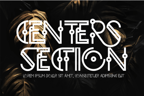 Centers Section: A Display Font That Anchors Retro Campaigns
