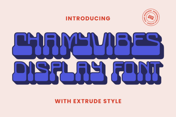 Chamyvibes: A Playful Display Font That Makes Handmade Goods Shine
