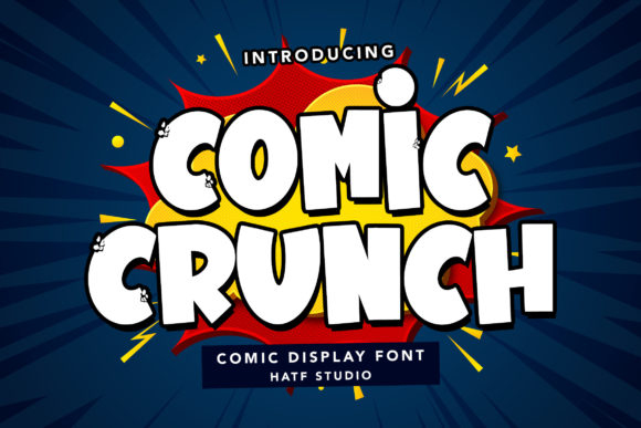 Comic Crunch: A Bold Display Font That Actually Works