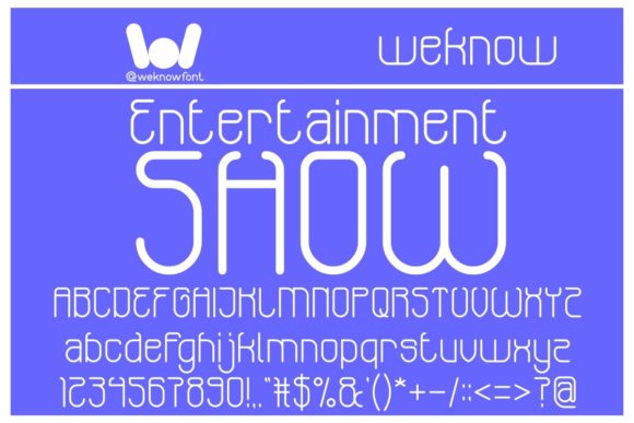 Entertainment Show: A Display Font That Elevates Digital Branding