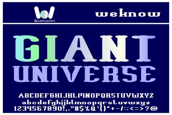 Giant Universe: A Futuristic Display Font for Digital Design