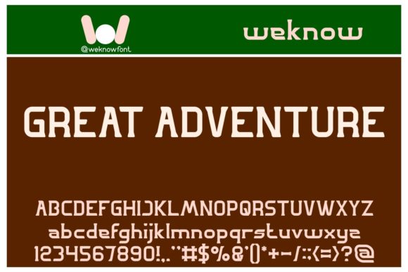 Great Adventure Font: A Retro Display Typeface for Memorable Branding