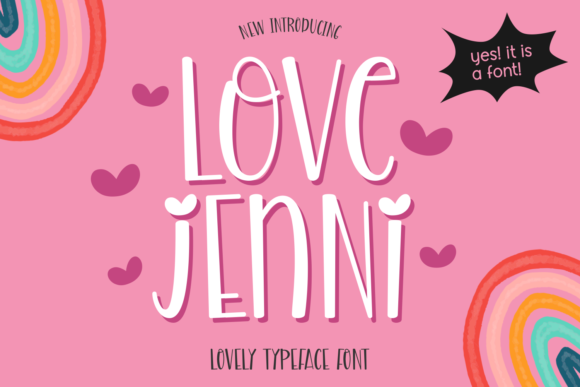 Love Jenni: A Playful Display Font for Handmade Brands