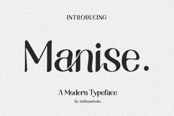 Manise: A Display Font That Adds Warmth and Personality to Real Branding Work