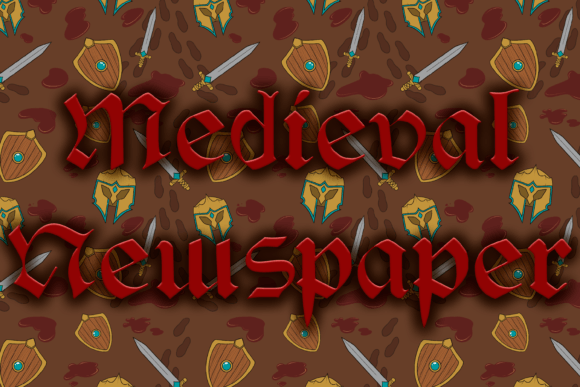Medieval Newspaper Font for Editorial Design