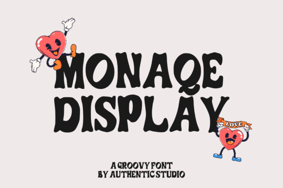 Monaqe: A Retro Groovy Display Font That Actually Works