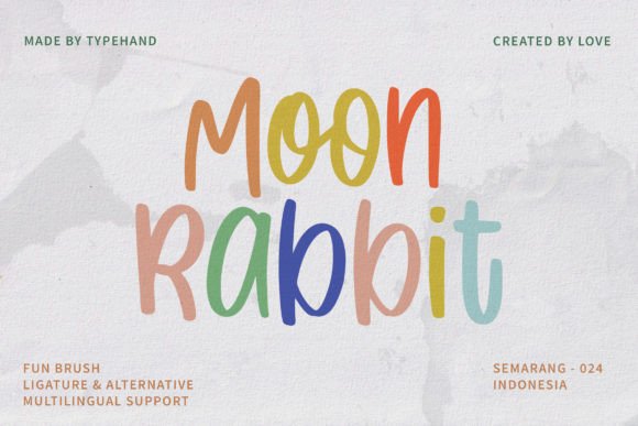 Moon Rabbit: A Playful Display Typeface for Digital Brands