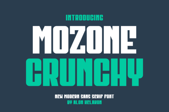 Mozone Crunchy: A Modern Display Font That Actually Works