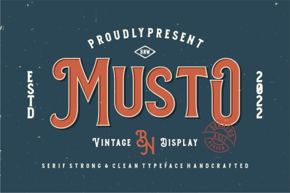 Musto: A Vintage Display Font That Anchors Your Editorial Voice