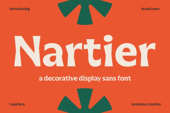 Nartier: A Playful, Modern Display Font for Real Branding Work
