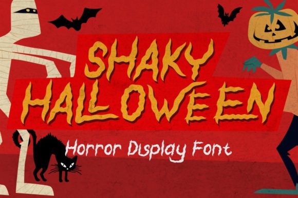 Shaky Halloween: A Horror Display Font with Editorial Charm