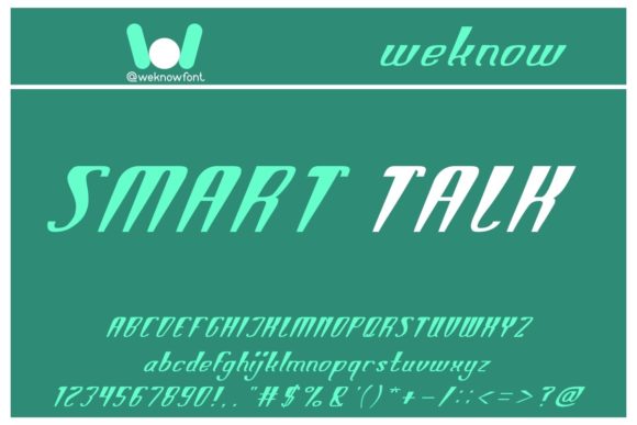 Smart Talk: A Display Font That Speaks With Personality