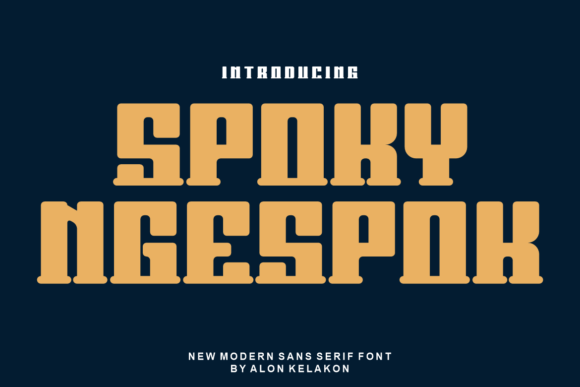 Spoky Ngespok: A Fresh Display Font for Bold Brand Moments