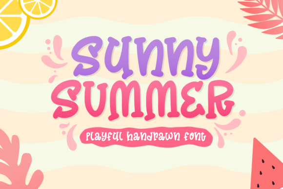 Sunny Summer: A Playful Display Font for Digital Brand Moments