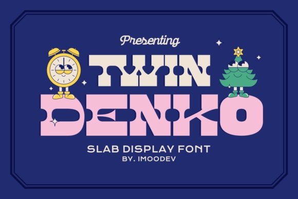 Twin Denko: A Playful, Modern Display Typeface for Makers