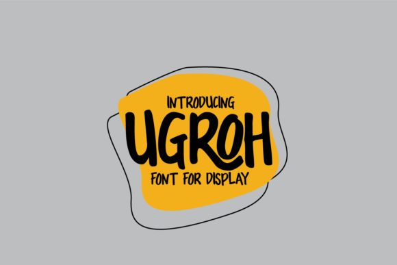 Ugroh: A Hand-Painted Display Font for Makers